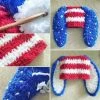 Online American Store Kids Clothing 0 To 3m Newborn 4th July Baby Bunny Hat, Baby Shower Gift Crochet Baby Hat, Bunny Ears Red White Blue Star American Flag Hat Crochet Hat