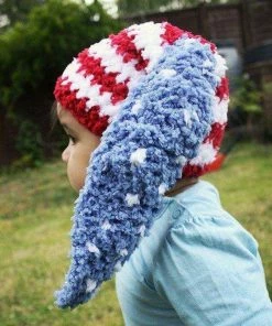 Online American Store Kids Clothing 0 To 3m Newborn 4th July Baby Bunny Hat, Baby Shower Gift Crochet Baby Hat, Bunny Ears Red White Blue Star American Flag Hat Crochet Hat