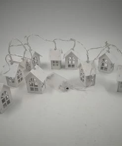 AppleParty Store 1.5M 10pcs LED Christmas Tree House Style Fairy Light Led String Wedding Natal Garland New Year Christmas Decorations For Home