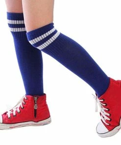 Onlineamericanstore Sports Accessories 1 Pair Ankle Sport Football Soccer Long Socks Over Knee High Sock Baseball Hockey #W21
