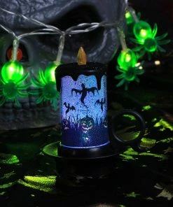 Wenyida Store 1 Pcs Halloween Decorative With LED LlightCastle Pumpkin For Bar Party LED Lamp Glowing Supplies Lighting Novelty Gift Bright