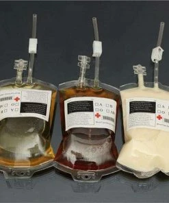 Alisa In Store 1 PCS Clear Halloween Food Grade PVC Drink Bag The Vampire Diaries Cosplay Blood Bag Props Halloween Decoration Supplies Halloween Decorations