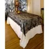 Happiness Life Store Halloween Decorations 1 Pcs Lace Black Spider Web Halloween Tablecloth Tablecover Rectangle 240*120 Cm Halloween Decoration Decor Props