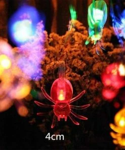 The American Store 10 LED Hanging Halloween Decor Pumpkins/Ghost/Spider/Skull LED String Lights Lanterns Lamp For DIY Home Outdoor Party Supplies Halloween Decorations