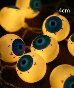 The American Store 10 LED Hanging Halloween Decor Pumpkins/Ghost/Spider/Skull LED String Lights Lanterns Lamp For DIY Home Outdoor Party Supplies Halloween Decorations