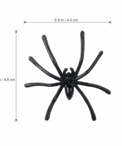 BESTOYARD Whole Store Halloween Prop 100 Pcs Plastic Fake Spider Practical Jokes Props Realistic Spider For Prank Halloween Party Decoration