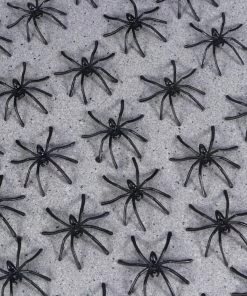 BESTOYARD Whole Store Halloween Prop 100 Pcs Plastic Fake Spider Practical Jokes Props Realistic Spider For Prank Halloween Party Decoration