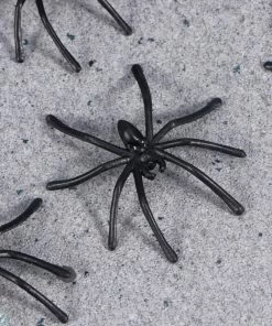 BESTOYARD Whole Store Halloween Prop 100 Pcs Plastic Fake Spider Practical Jokes Props Realistic Spider For Prank Halloween Party Decoration