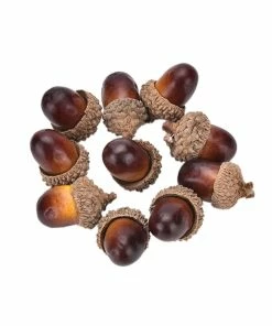 JETTING HomeGarden Store 10PCS Fake Fruits Artificial Mini Acorn Oak Foam Nut Ornaments Home Room Party Xmas Decorative Christmas Decorations For Home