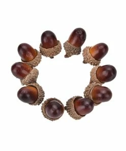 JETTING HomeGarden Store 10PCS Fake Fruits Artificial Mini Acorn Oak Foam Nut Ornaments Home Room Party Xmas Decorative Christmas Decorations For Home