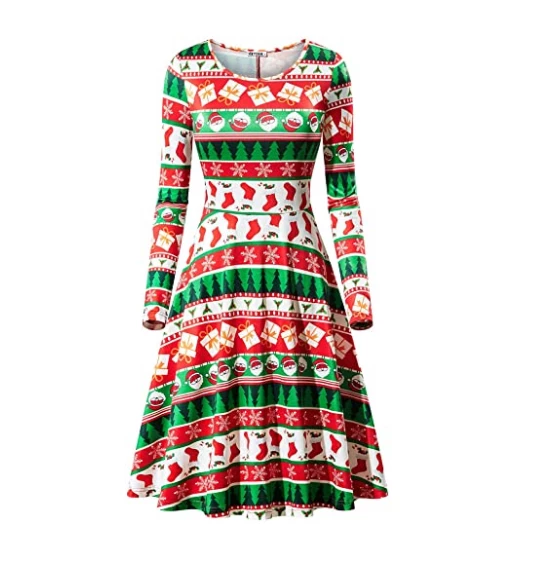 Shop4530021 Store Christmas Women Clothing 2018 Autumn Women Christmas Dress XL Plus Size New Year Festival Large Size Long Sleeve Tree Casual Vintage Winter Dress Ladies 12 Shop4530021 Store Christmas Women Clothing 2018 Autumn Women Christmas Dress XL Plus Size New Year Festival Large Size Long Sleeve Tree Casual Vintage Winter Dress Ladies