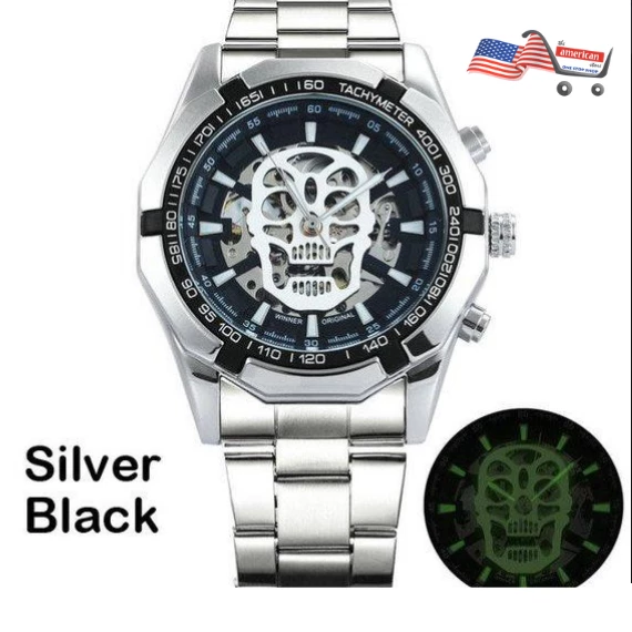 Onlineamericanstore Skeleton Steampunk Auto Mechanical Mens Watch - Best Fathers Day Gift, Husband Gift, Boyfriend Gift, Anniversary Gift, Free Shipping Halloween Jewelry 5 Onlineamericanstore Skeleton Steampunk Auto Mechanical Mens Watch - Best Fathers Day Gift, Husband Gift, Boyfriend Gift, Anniversary Gift, Free Shipping Halloween Jewelry