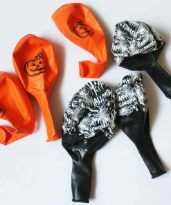 HZ Lifestyle Store Halloween Decorations 10pcs 12 Inch Latex Balloons Spider Web Pumpkin Horror Halloween Decoration Globos Helium Air Ball Kids Toy Birthday Party Decor