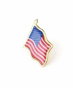 Onlineamericanstore 10PCS American Flag Lapel Pin United States USA Hat Tie Tack Badge Pin