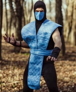 The American Store Sub-Zero Ninja Cosplay Boys' Chest Ninja Costume Halloween Costume