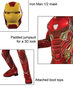 The American Store Iron Movie Man Halloween Costume For Men And Women - Cosplay Mask & Costumes For Carnaval Halloween Costumes