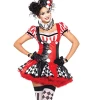 WSHDD Store Halloween Women Costumes Deluxe Halloween Costume Women Adult Funny Circus Clown Costumes Horror Ghosts Cosplay Carnival Quinn Honey Joker Party Dress
