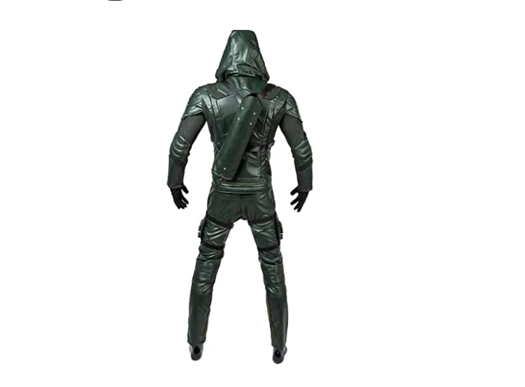 The American Store Green Arrow Oliver Queen Cosplay Costume Green Arrow Season 5 Superhero Clothing Male Halloween Leather Costume Adult Men Outfit 5 The American Store Green Arrow Oliver Queen Cosplay Costume Green Arrow Season 5 Superhero Clothing Male Halloween Leather Costume Adult Men Outfit