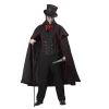 Online American Store Halloween Costumes 2014 New Adult Mens Halloween Party Dracula Vampire Costumes Outfit Fancy Devil Cosplay Dresses With Hat