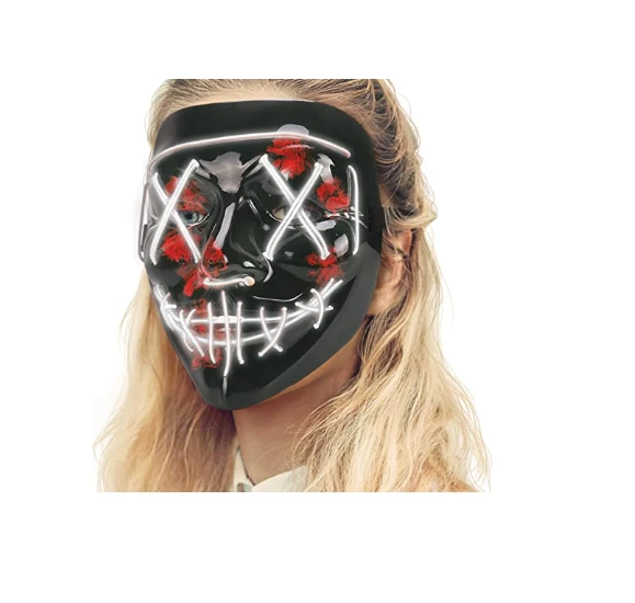 The American Store Halloween Mask LED Light Up Funny Masks The Purge Election Year Great Festival Cosplay Costume Supplies Party Masks Glow In Dark Halloween Costumes 12 The American Store Halloween Mask LED Light Up Funny Masks The Purge Election Year Great Festival Cosplay Costume Supplies Party Masks Glow In Dark Halloween Costumes