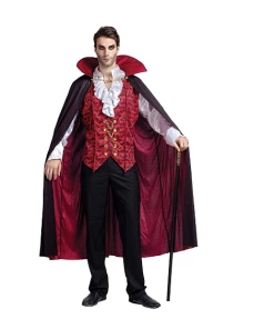 The American Store Halloween Costumes Mens Gothic Vampire Costumes Europe Vampire Adults Man Cosplay Outfit For Halloween Carnival Party Role Play Costumes