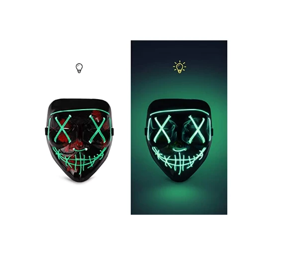 The American Store Halloween Mask LED Light Up Funny Masks The Purge Election Year Great Festival Cosplay Costume Supplies Party Masks Glow In Dark Halloween Costumes 9 The American Store Halloween Mask LED Light Up Funny Masks The Purge Election Year Great Festival Cosplay Costume Supplies Party Masks Glow In Dark Halloween Costumes