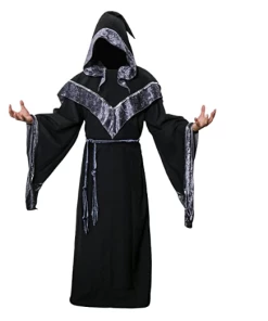 Affordable Store Halloween Costumes Adult Mens Gothic Wizard Costume European Religious Men Priest Uniform Fancy Cosplay Costume For Men