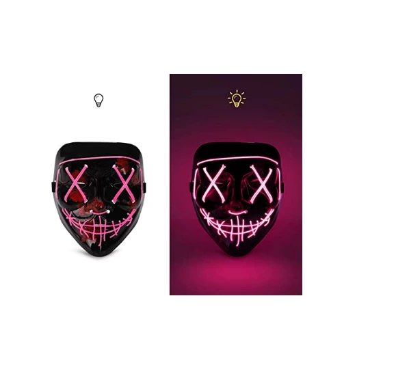The American Store Halloween Mask LED Light Up Funny Masks The Purge Election Year Great Festival Cosplay Costume Supplies Party Masks Glow In Dark Halloween Costumes 10 The American Store Halloween Mask LED Light Up Funny Masks The Purge Election Year Great Festival Cosplay Costume Supplies Party Masks Glow In Dark Halloween Costumes