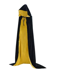 Home Lives Halloween Costumes Adult Fancy Dress Halloween Costume Hooded Cloak Wedding Cape Wicca Robe S4