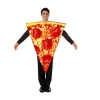The American Store Halloween Costumes New Couple Jumpsuit Halloween Party Festival Pizza Costumes Adult Cartoon Funny Costumes Women Men Food Jumpsuit Role Play