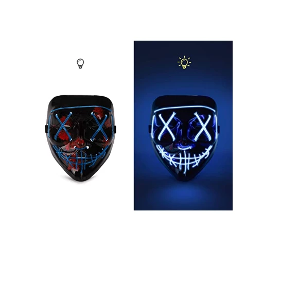 The American Store Halloween Mask LED Light Up Funny Masks The Purge Election Year Great Festival Cosplay Costume Supplies Party Masks Glow In Dark Halloween Costumes 7 The American Store Halloween Mask LED Light Up Funny Masks The Purge Election Year Great Festival Cosplay Costume Supplies Party Masks Glow In Dark Halloween Costumes