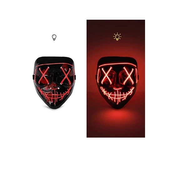 The American Store Halloween Mask LED Light Up Funny Masks The Purge Election Year Great Festival Cosplay Costume Supplies Party Masks Glow In Dark Halloween Costumes 5 The American Store Halloween Mask LED Light Up Funny Masks The Purge Election Year Great Festival Cosplay Costume Supplies Party Masks Glow In Dark Halloween Costumes