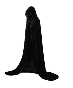 Home Lives Halloween Costumes Adult Fancy Dress Halloween Costume Hooded Cloak Wedding Cape Wicca Robe S4