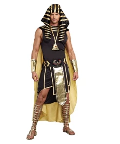Online American Store Halloween Costumes Mens King Of Ancient Egypt King Tut Costume, Gold/Black Costume Fancy Cosplay Dress