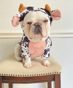 Onlineamericanstore Eeyore Halloween Pet Costume Sizes XS To XL - Cattle Milk Cow 3D