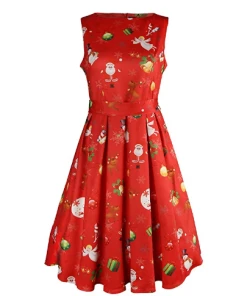 SYourself Store 2018 New Winter Christmas Dress For Women Elk Snowflake Autumn Long Sleeve 5XL Plus Size Lady Casual A-Line Mini Dress Vestidos