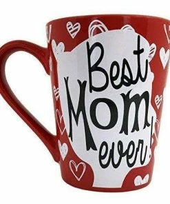 Casual Glasses Amazon Prime Sale Day Price Cut - KINREX Mothers Day Gifts Tea And Coffee Mug - Best Mom Ever - 12 Oz - Happy Day Gift For Women