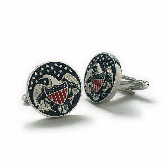 PerfectCufflinks America The Beautiful Cufflinks Silver Tone Red Blue Enamel America United States Cuff Links Comes With Gift Box 4 PerfectCufflinks America The Beautiful Cufflinks Silver Tone Red Blue Enamel America United States Cuff Links Comes With Gift Box