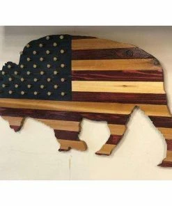 The American Store American Buffalo Bullet Flag Wall Art Bullet Flag, Bison Flags & Banner