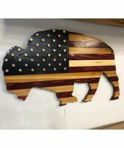 The American Store American Buffalo Bullet Flag Wall Art Bullet Flag, Bison Flags & Banner