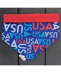 The American Store American Dog Bandana, USA Dog Bandana, Memorial Day Dog Bandana, Fourth Of July Dog Bandana, 4th Of July Dog Bandana, Dog Bandana, Red, Blue Pets