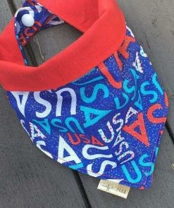 The American Store American Dog Bandana, USA Dog Bandana, Memorial Day Dog Bandana, Fourth Of July Dog Bandana, 4th Of July Dog Bandana, Dog Bandana, Red, Blue Pets
