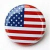 Theangryrobot American Flag - Pinback Button Badge 1 Inch