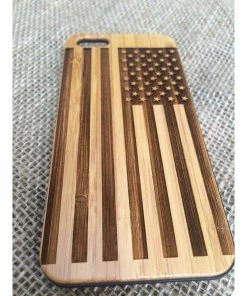 EliCases Accessories American Flag -iPhone SE 5, 6s, 6+, 7, 7+, 8, 8+, X - GALAXY S5, S6, S6 Edge, S6 Edge +, S7, S7 Edge, S8, S8 Plus, Note, Wood Cases