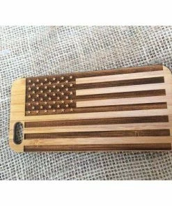 EliCases Accessories American Flag -iPhone SE 5, 6s, 6+, 7, 7+, 8, 8+, X - GALAXY S5, S6, S6 Edge, S6 Edge +, S7, S7 Edge, S8, S8 Plus, Note, Wood Cases