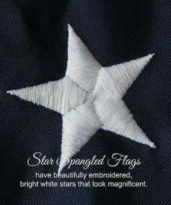 Star Spangled Flags Flags & Banner American Flag 5x8-100% Made In USA Using Tough, Long Lasting Nylon Built For Outdoor Use, UV Protected And Featuring Embroidered Stars And Sewn Stripes Plus Superior Quadruple Stitching On Fly End
