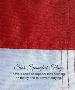 Star Spangled Flags Flags & Banner American Flag 5x8-100% Made In USA Using Tough, Long Lasting Nylon Built For Outdoor Use, UV Protected And Featuring Embroidered Stars And Sewn Stripes Plus Superior Quadruple Stitching On Fly End