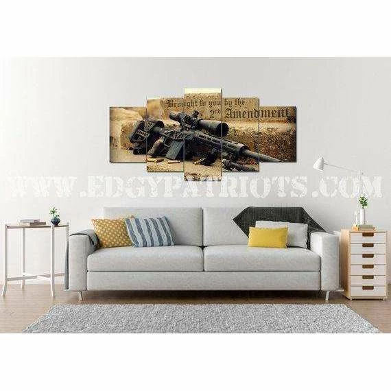 EdgyPatriots American Flag And 2nd Amendment #5 Wall Art Canvas - Army Rangers- Military Art- Patriotic Wall Art- Navy Seals- Army Wall Decor- US Marines 3 EdgyPatriots American Flag And 2nd Amendment #5 Wall Art Canvas - Army Rangers- Military Art- Patriotic Wall Art- Navy Seals- Army Wall Decor- US Marines