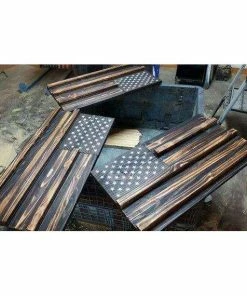 RozmanWoodDesign American Flag Challenge Coin Holder Concealment Flags