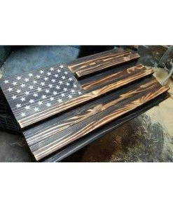 RozmanWoodDesign American Flag Challenge Coin Holder Concealment Flags